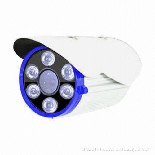 CCTV IR Camera with 6 Pieces Dot-matrix High-power IR LEDs,1/3 SONY CCD Sensor and 700TVL resolution